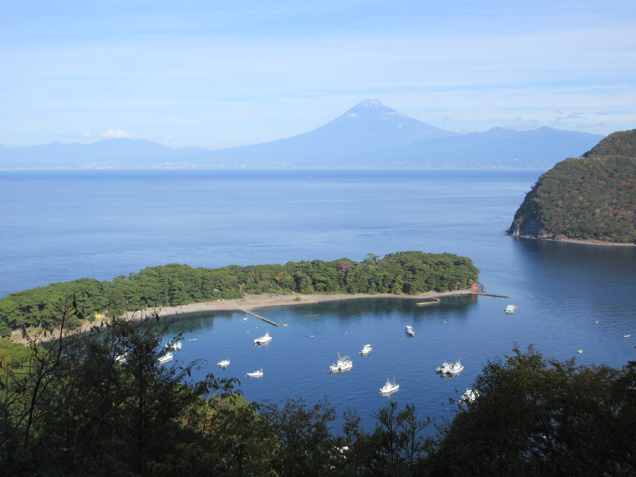富士山と戸田港